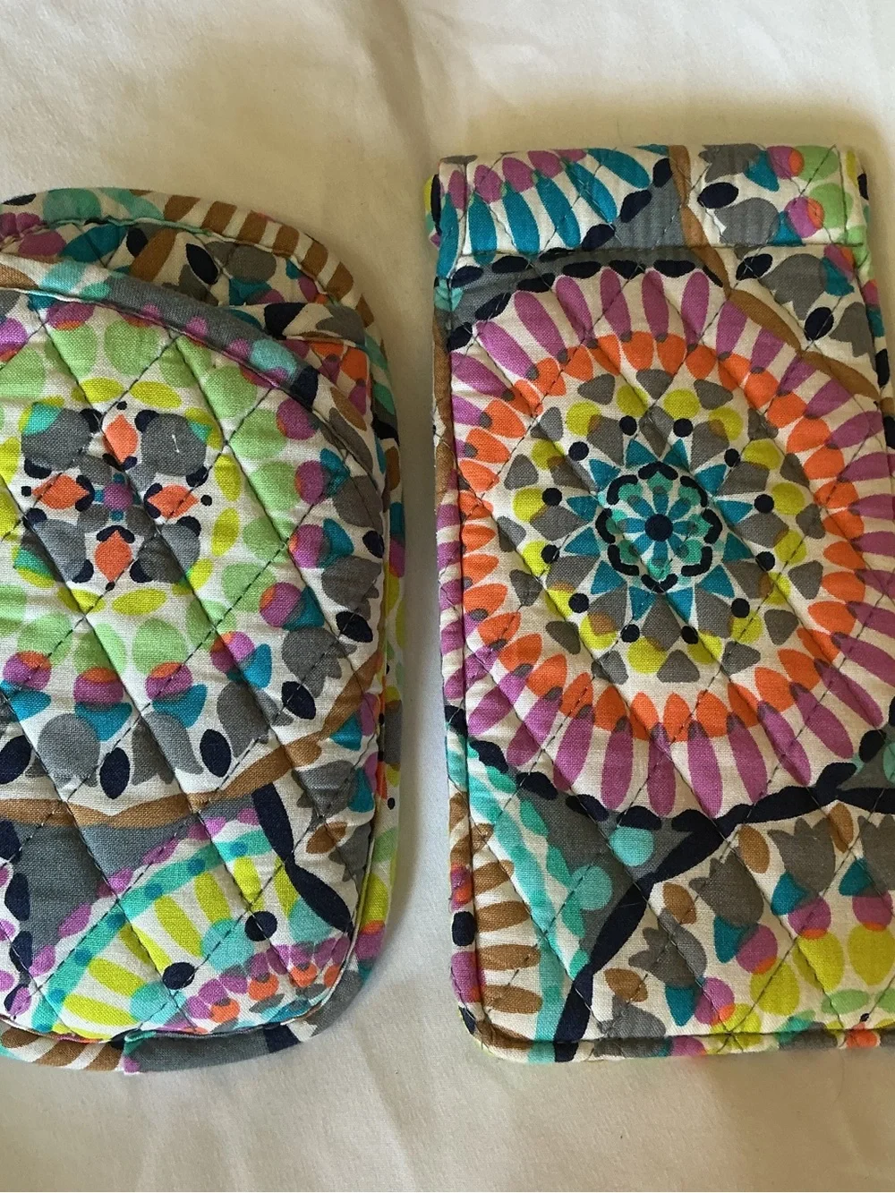 Vera Bradley Quilted Multi-Color Cell Phone Sleeve - Floral Medallion